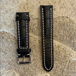 Aifeir atito Black Leather Watch Strap